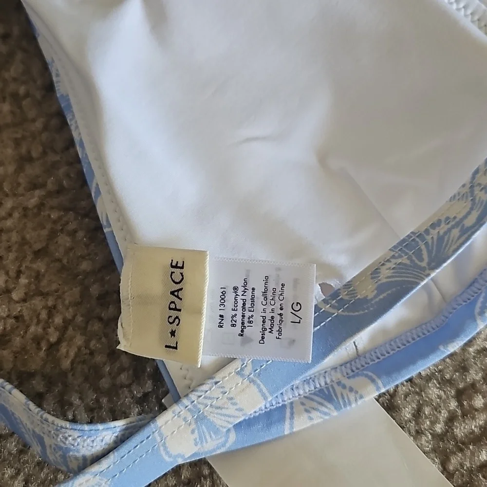 L*Space Avery Bali Blooms Bikini Top Size Large